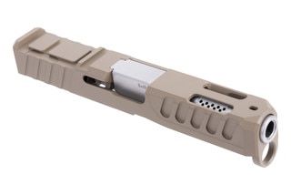 Ported, optic ready Glock 19 Gen 5 slide, compatible with Aimpoint ACRO.